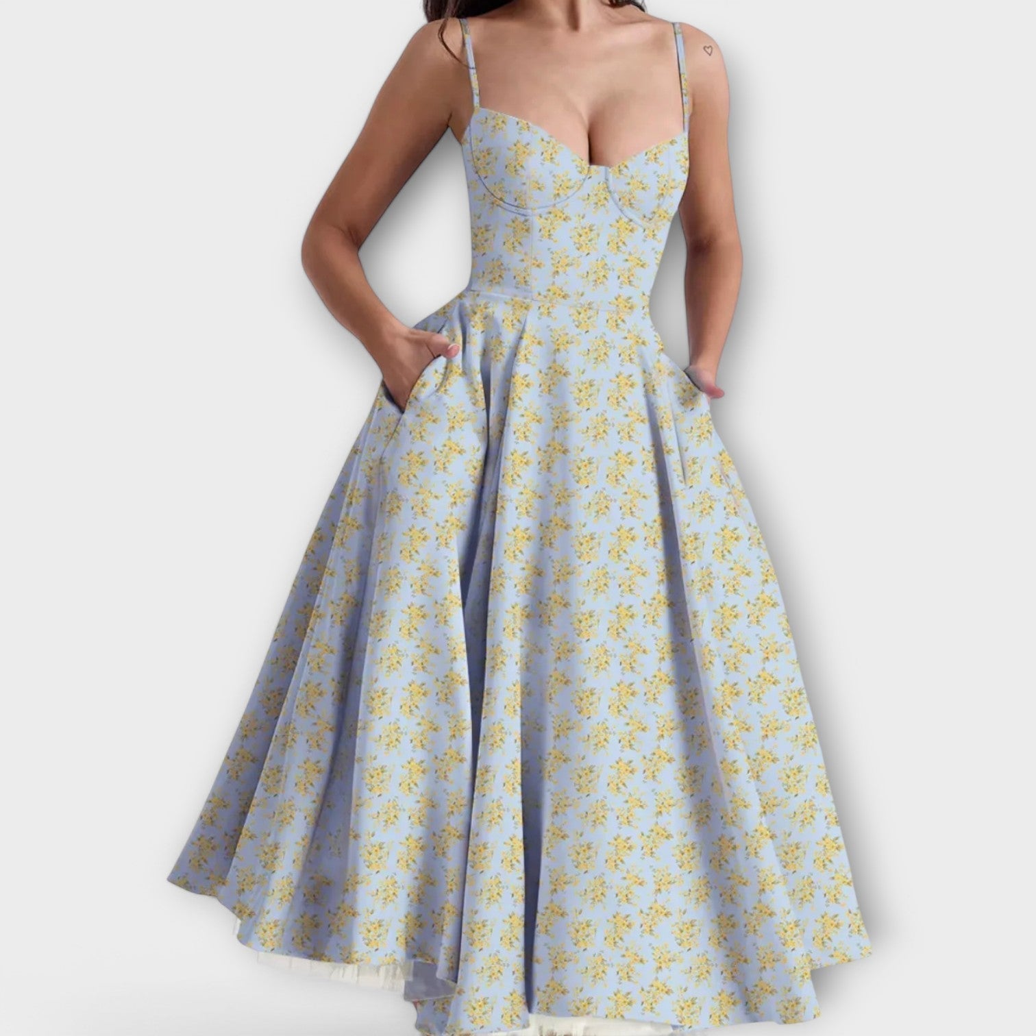 Mélie – Lekka letnia sukienka z detalem gorsetowym