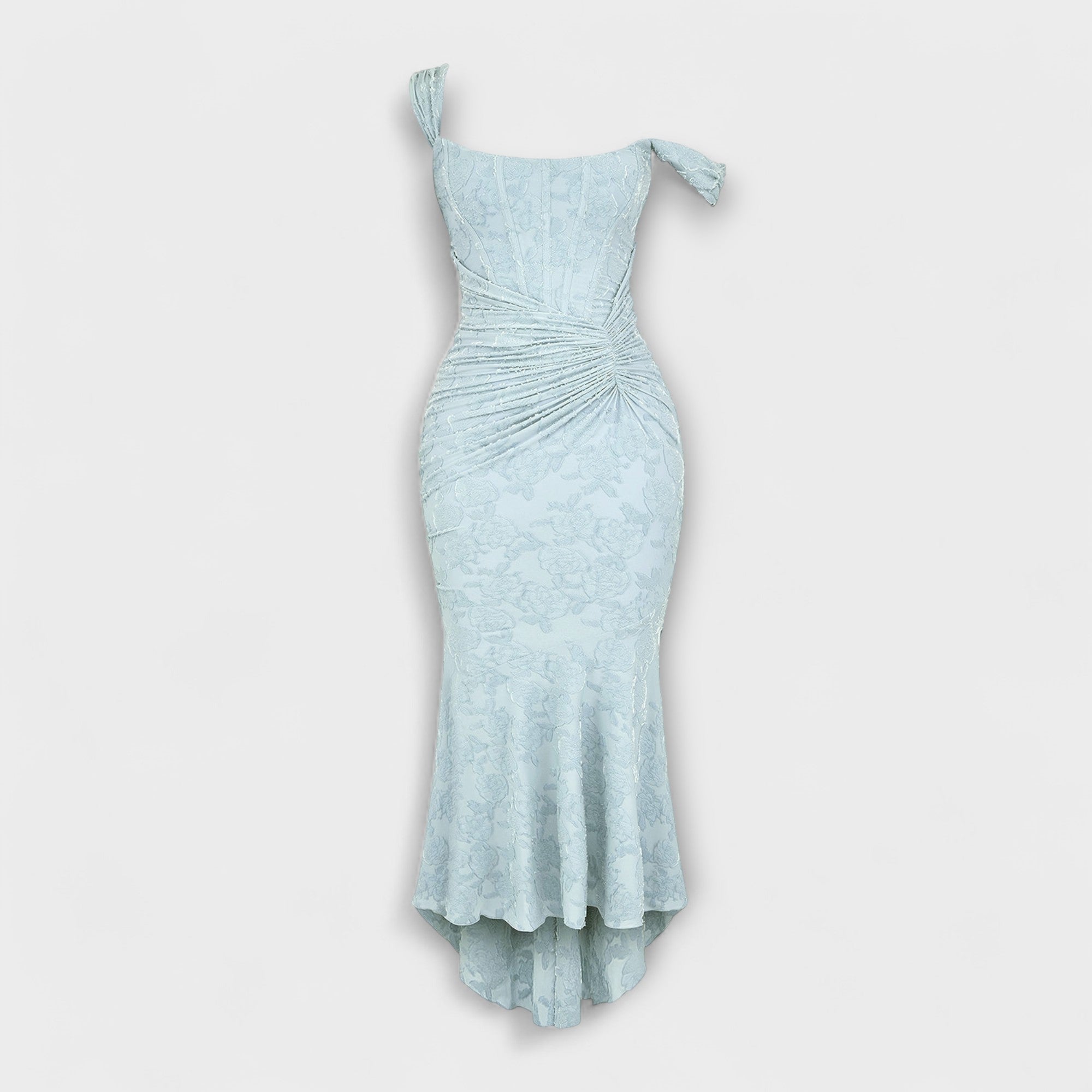 Renske - Długa sukienka z eleganckim i wyrafinowanym gorsetem