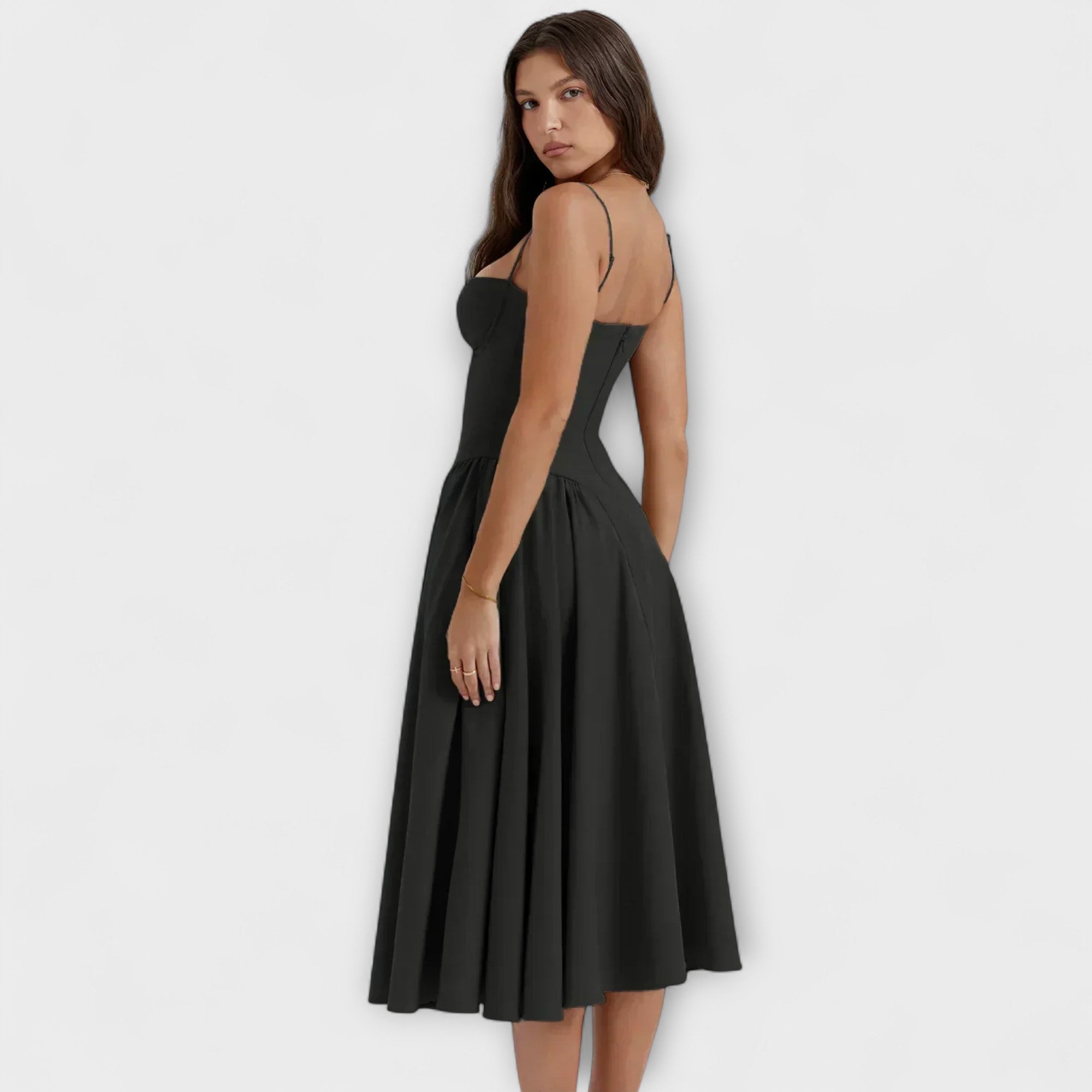 Rosalie - Wyrafinowana Sukienka Koronkowa bez Rękawów