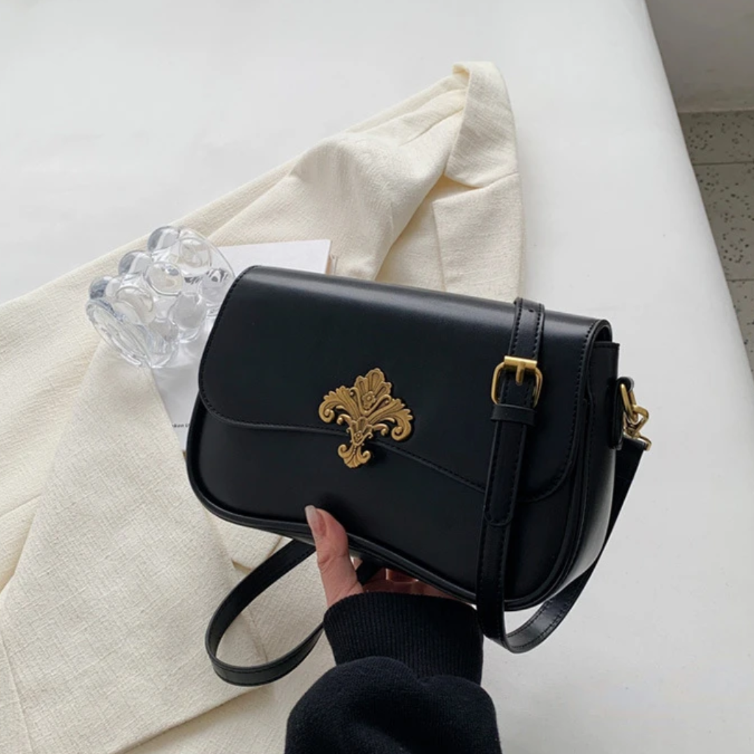 Mała Torebka na Ramię - Szafirowa Elegancja