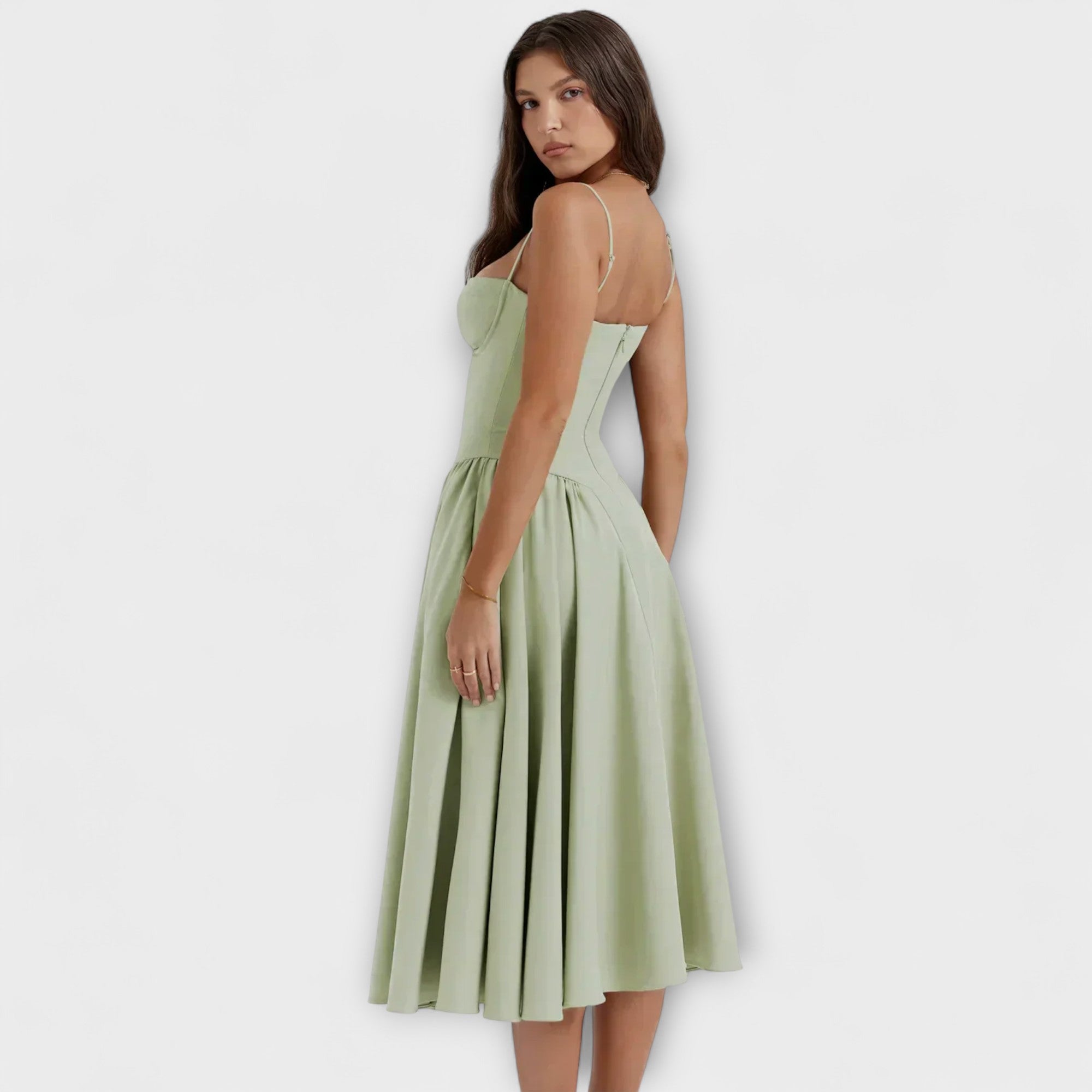 Rosalie - Wyrafinowana Sukienka Koronkowa bez Rękawów