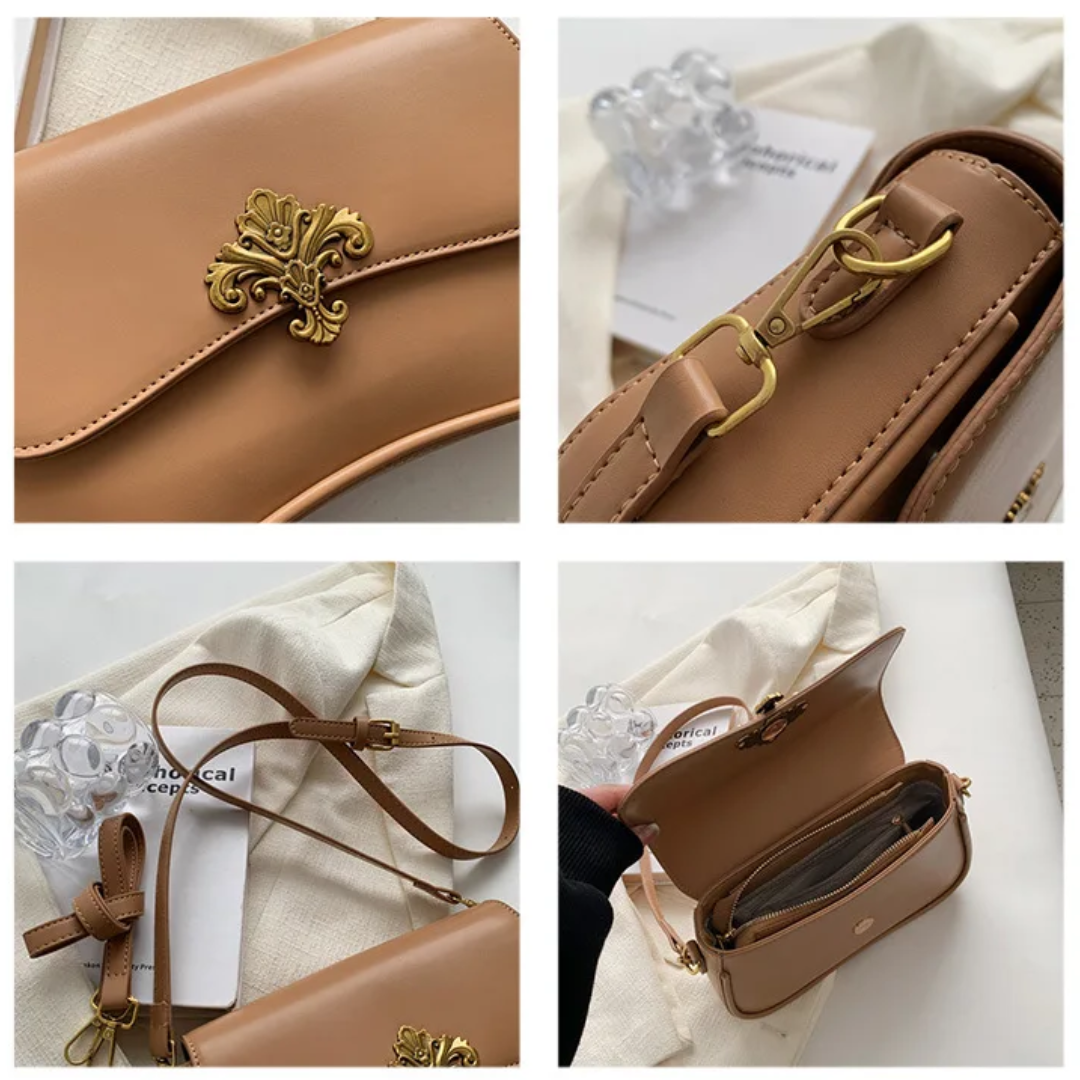 Mała Torebka na Ramię - Szafirowa Elegancja