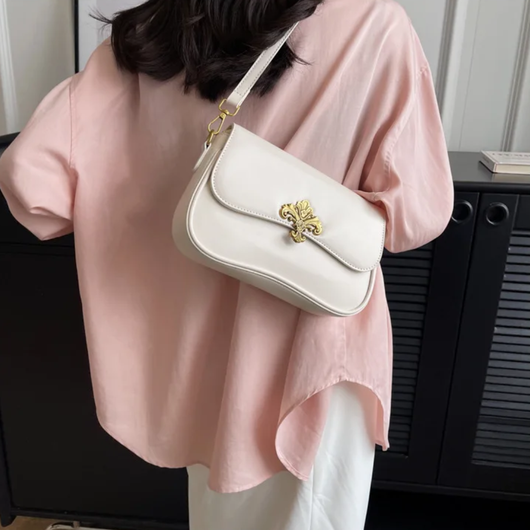 Mała Torebka na Ramię - Szafirowa Elegancja