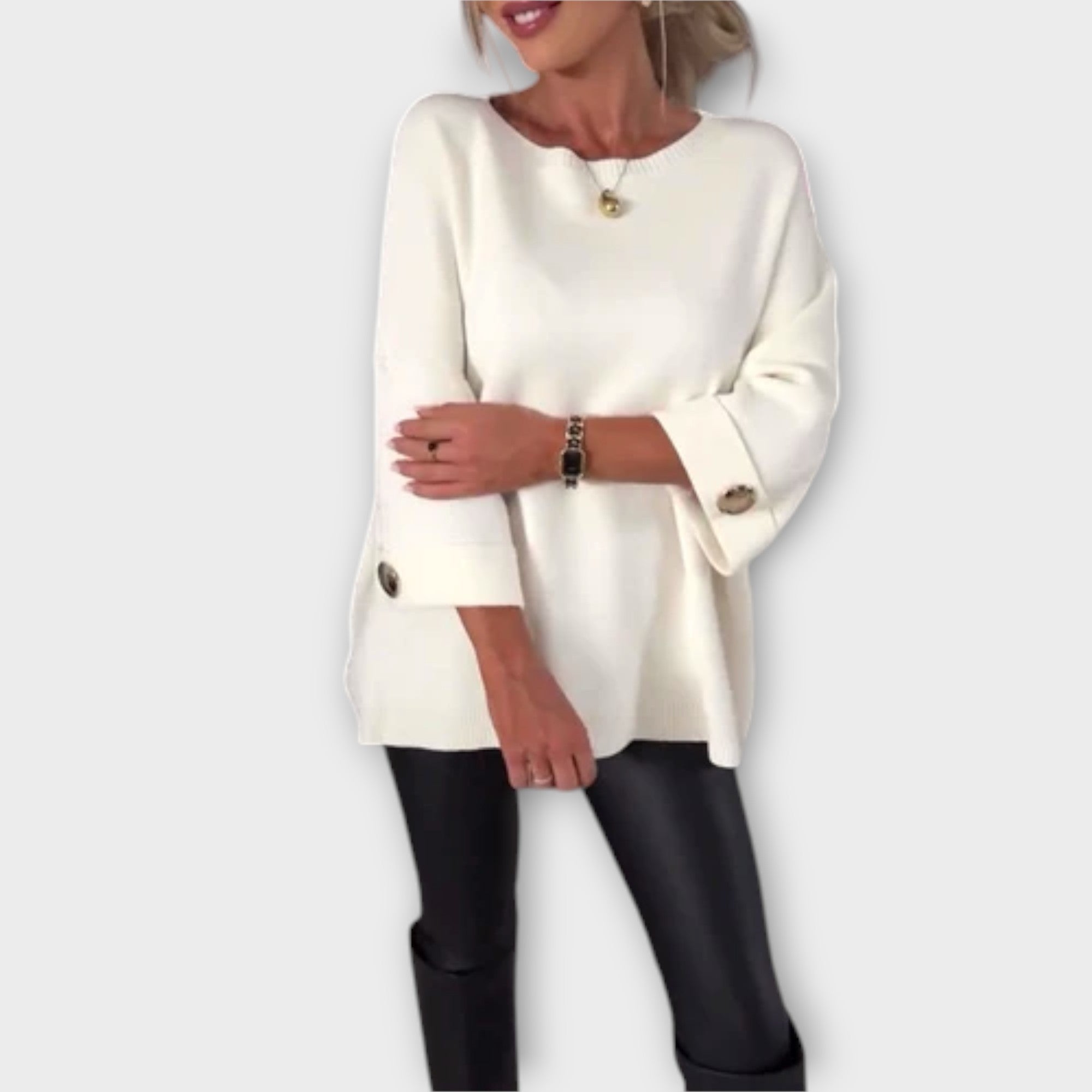 Isabella - Elegancka Bluzka Dzianinowa