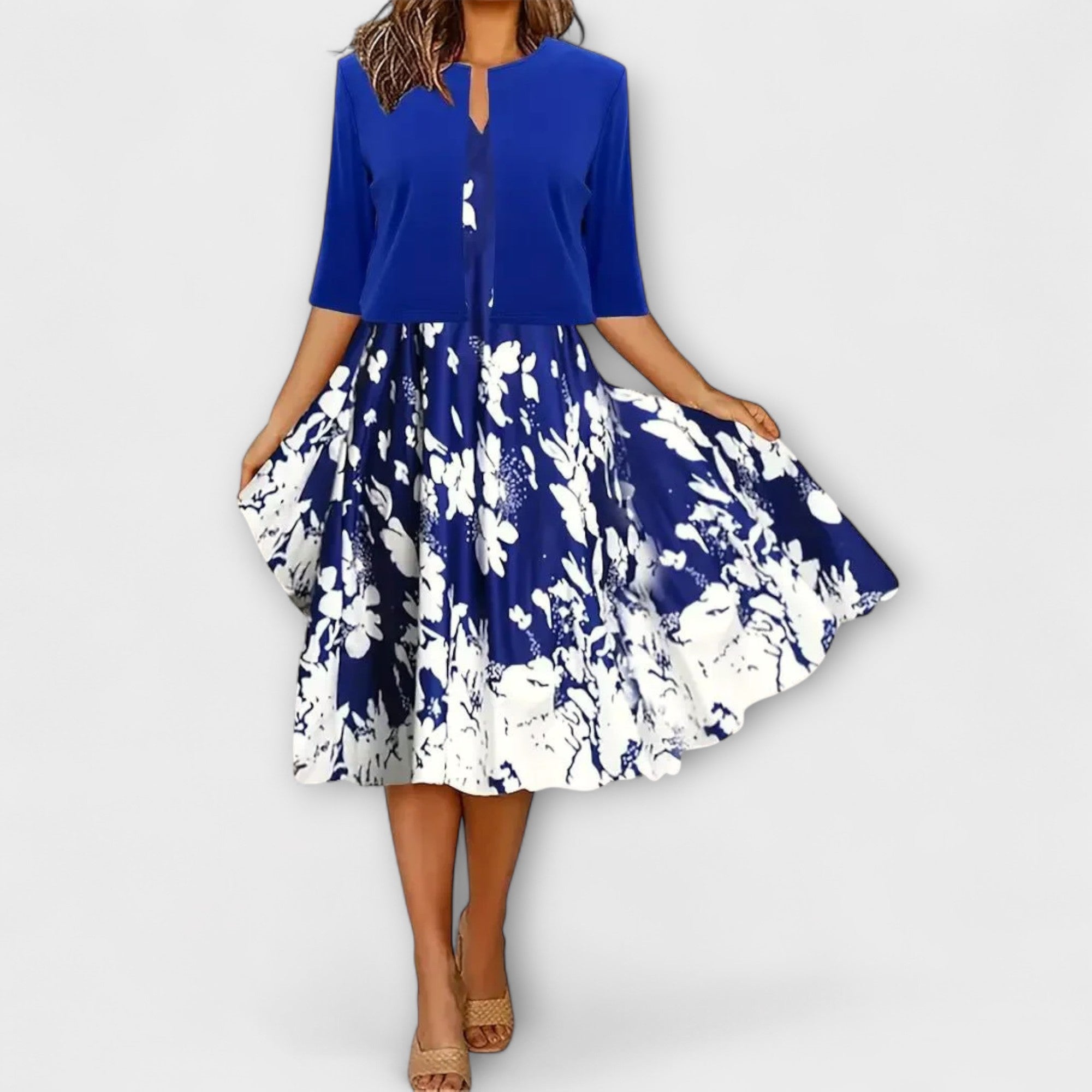 Sukienka midi z marynarką dla kobiet