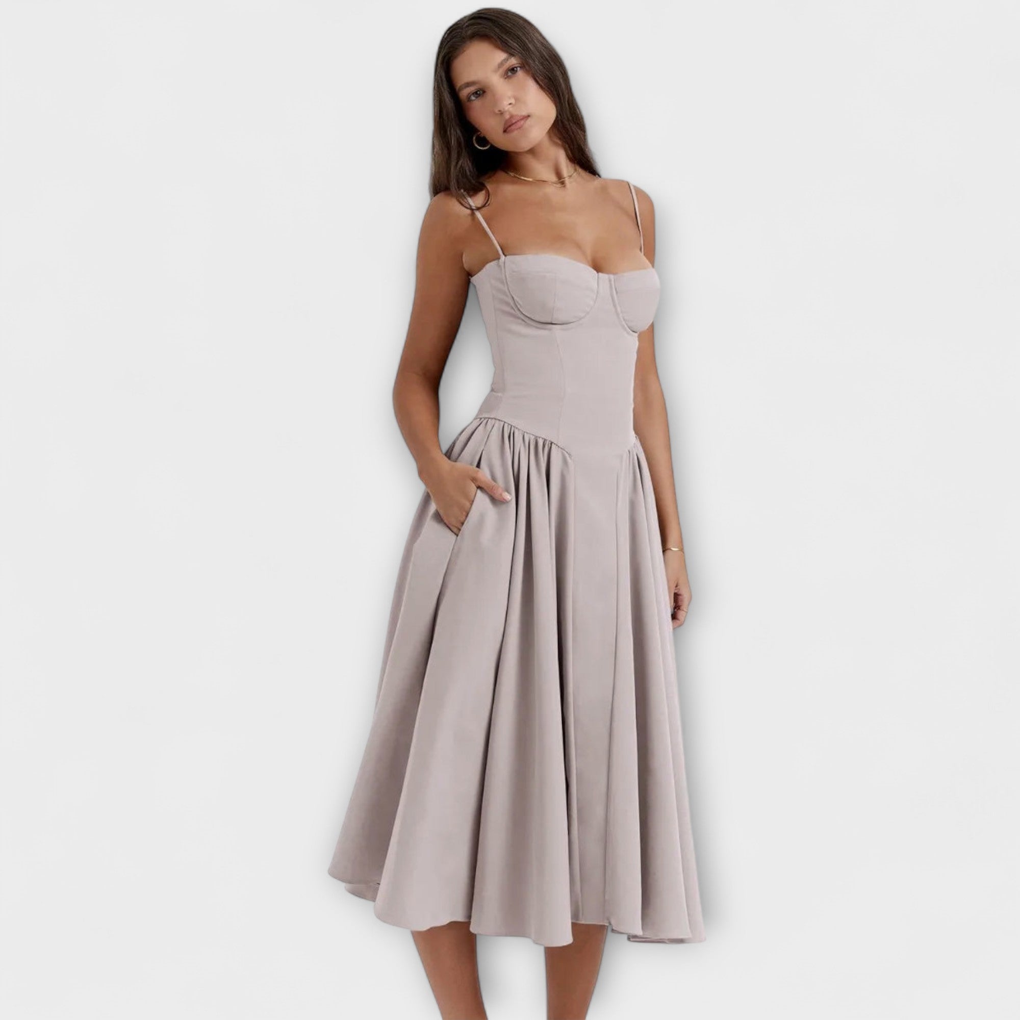 Rosalie - Wyrafinowana Sukienka Koronkowa bez Rękawów