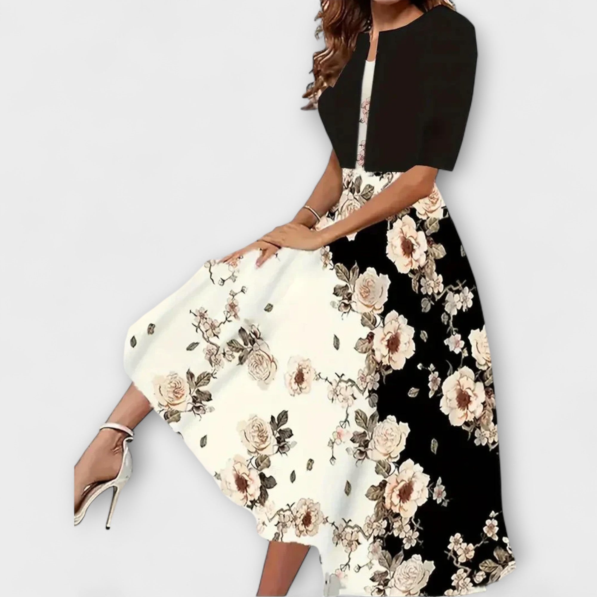 Sukienka midi z marynarką dla kobiet