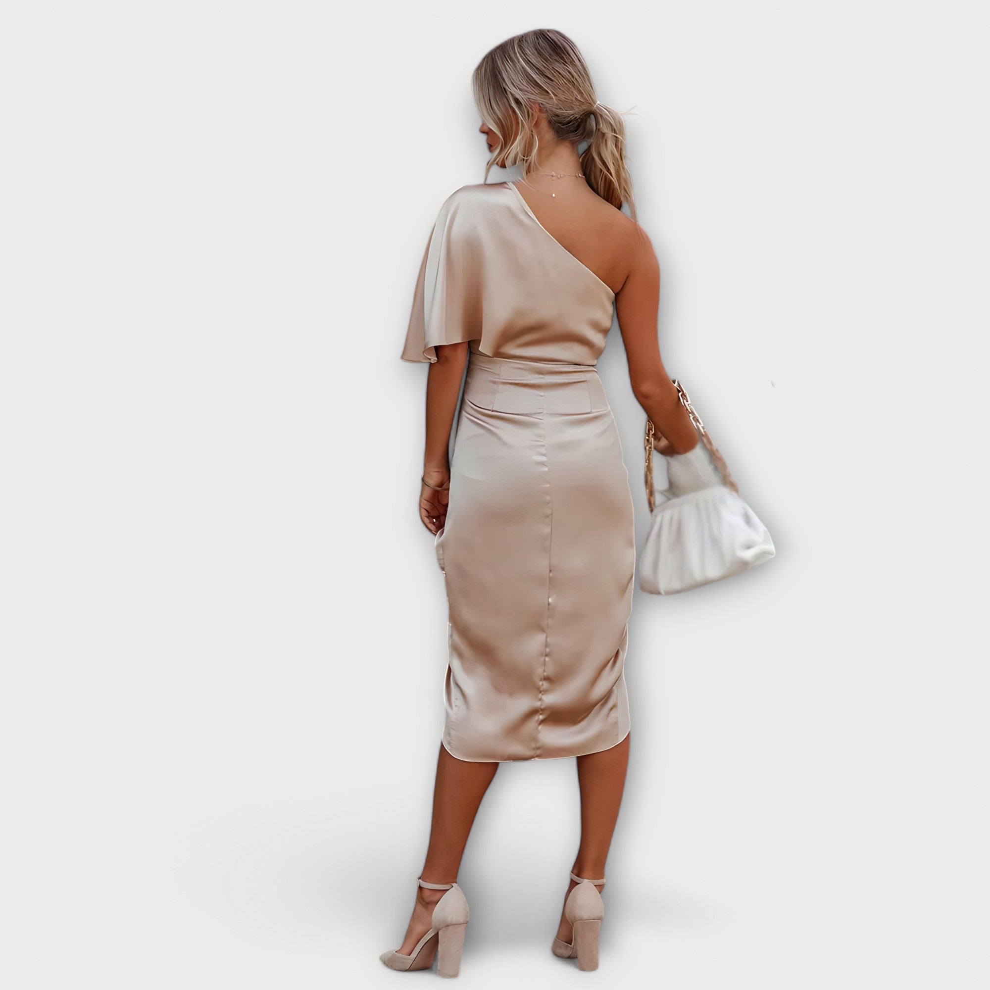 Élise - Luksowna Sukienka Wieczorowa z Jedwabiu