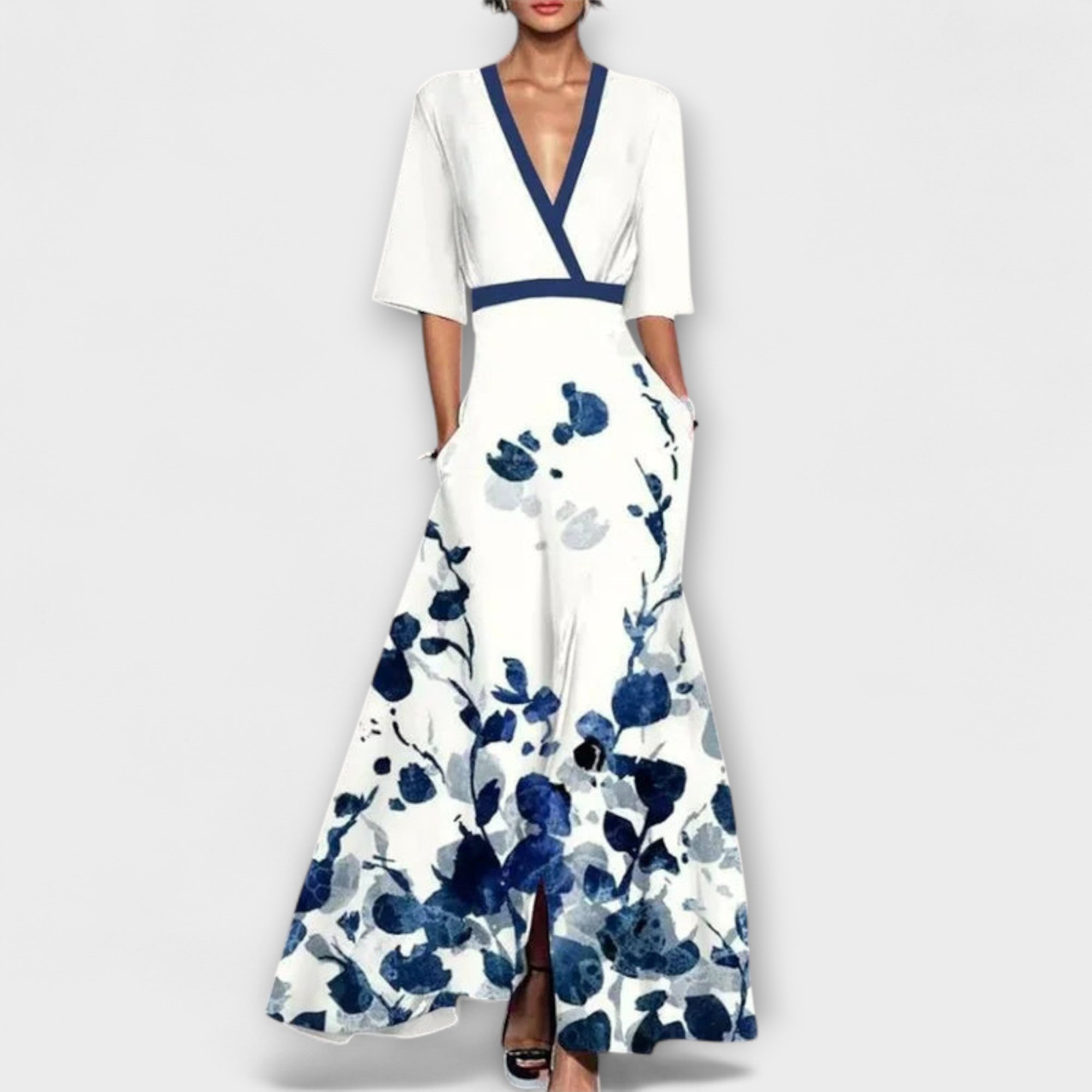 Alma - Elegancka Sukienka z Rękawami