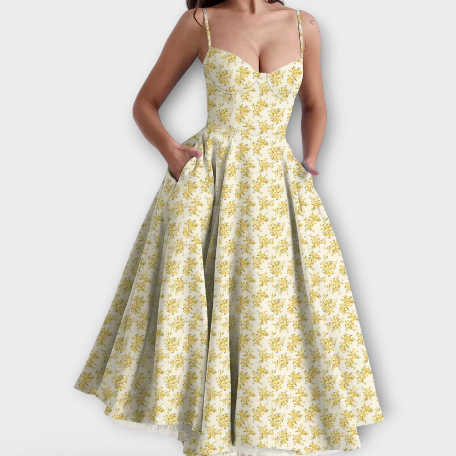 Mélie – Lekka letnia sukienka z detalem gorsetowym