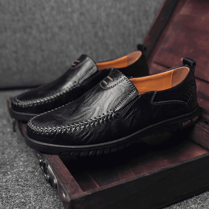 Męskie Skórzane Mokasyny Pisa Verno