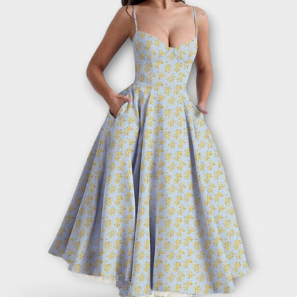 Mélie – Lekka letnia sukienka z detalem gorsetowym