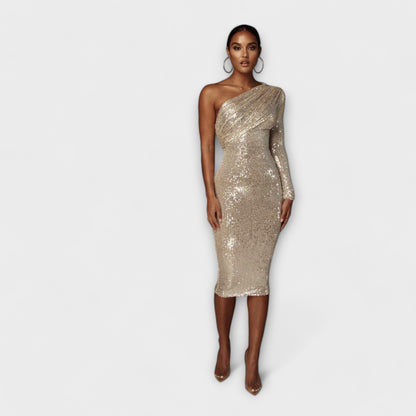 Margely - Sukienka wieczorowa z dekoltem w serek