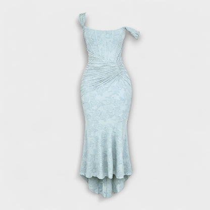 Renske - Długa sukienka z eleganckim i wyrafinowanym gorsetem