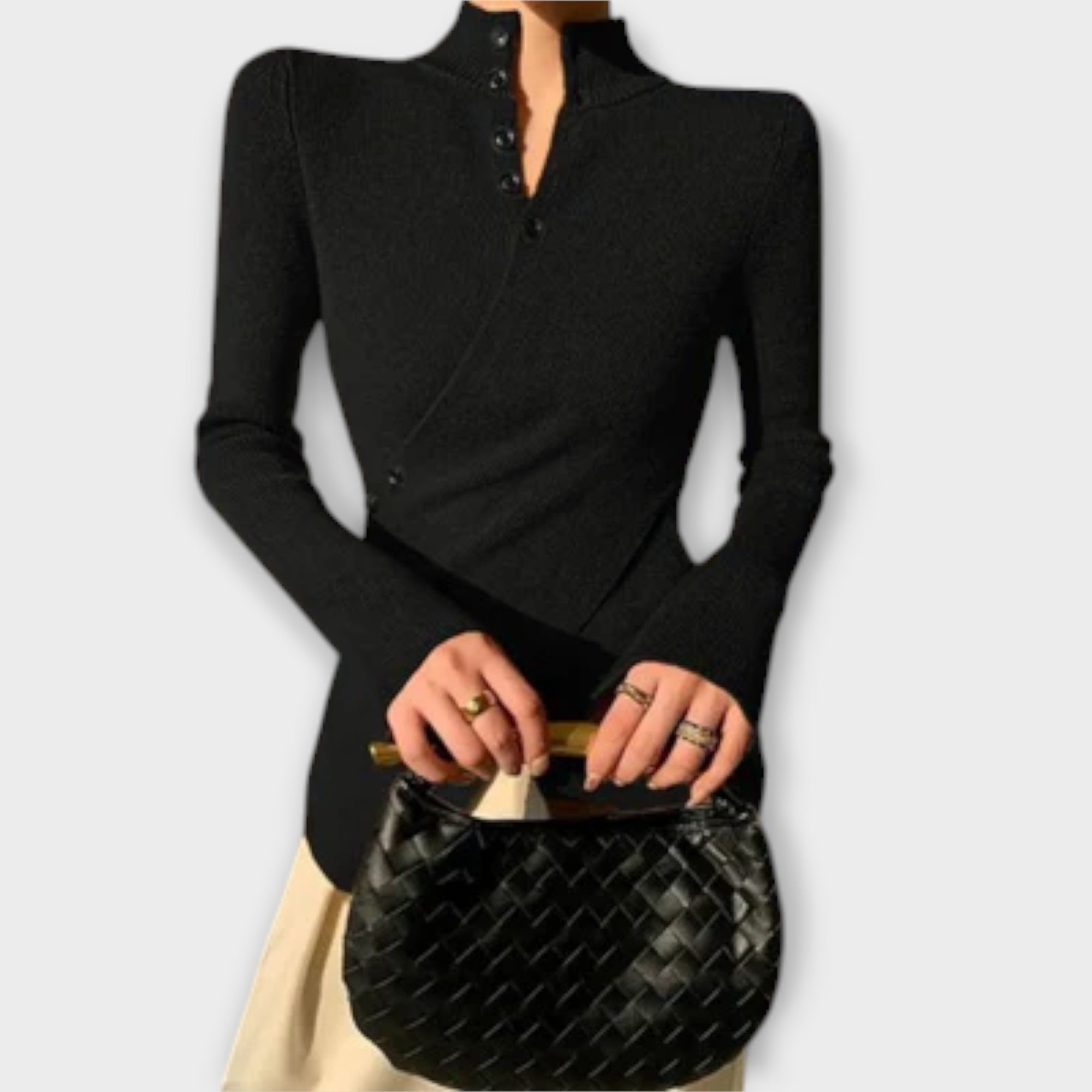 Michiko – Elegancki Sweter z Bawełny