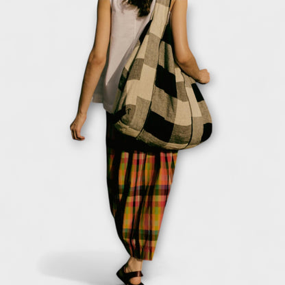 Emilia - Spódnica plisowana w kolorowe paski