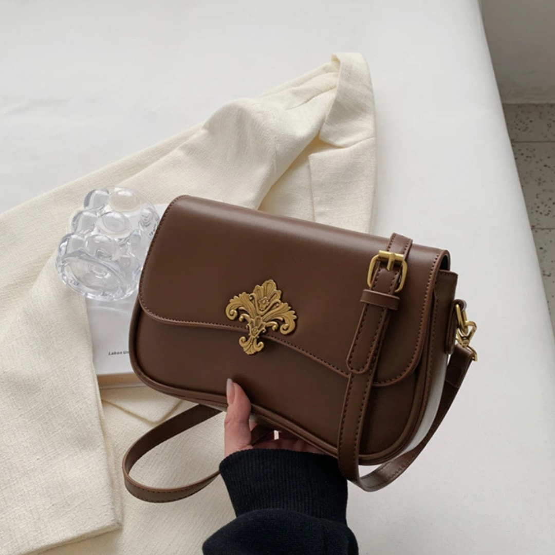 Mała Torebka na Ramię - Szafirowa Elegancja