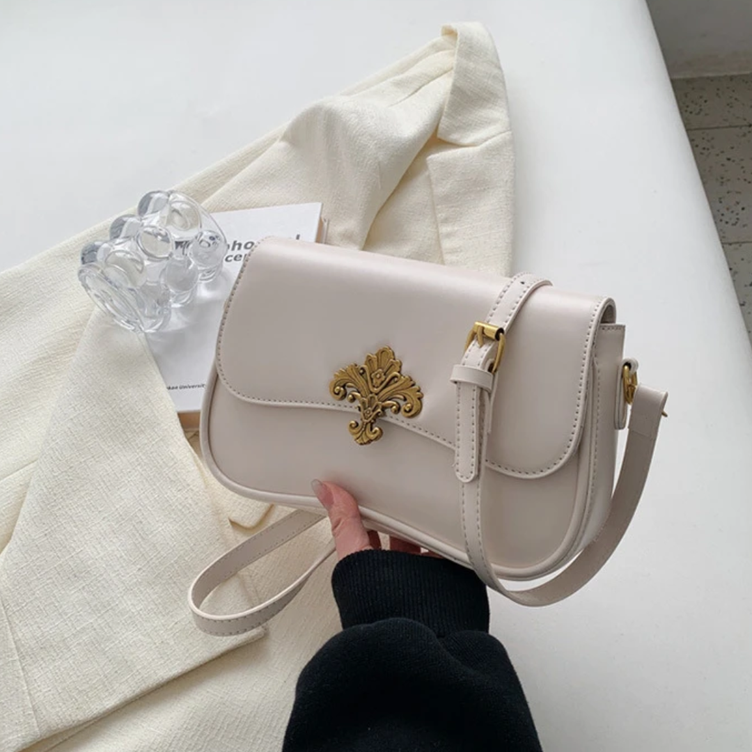 Mała Torebka na Ramię - Szafirowa Elegancja