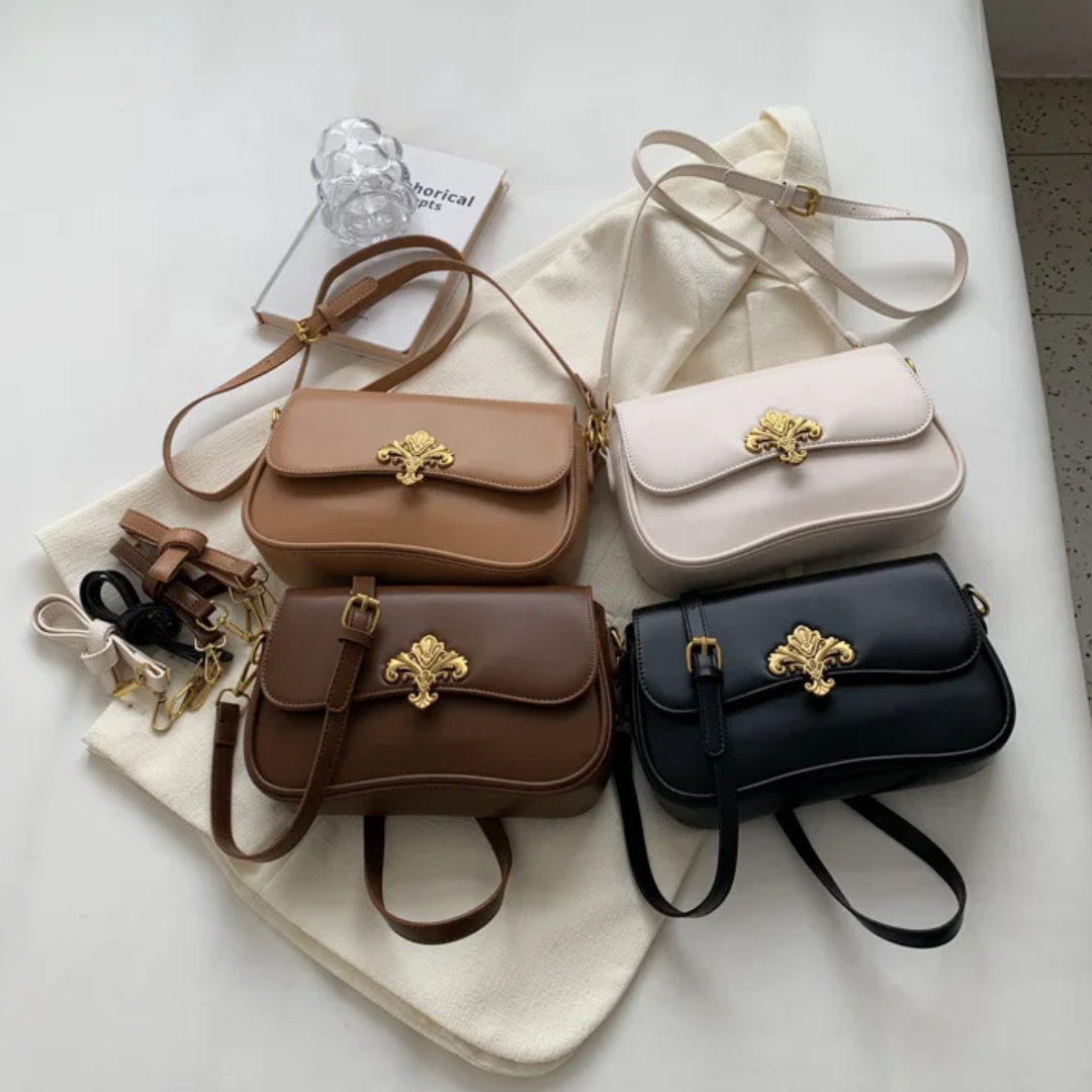 Mała Torebka na Ramię - Szafirowa Elegancja