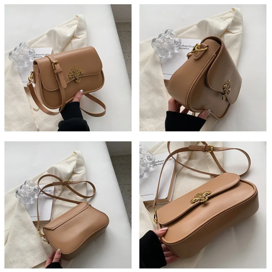 Mała Torebka na Ramię - Szafirowa Elegancja