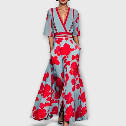 Elise - Elegancka sukienka w kwiaty