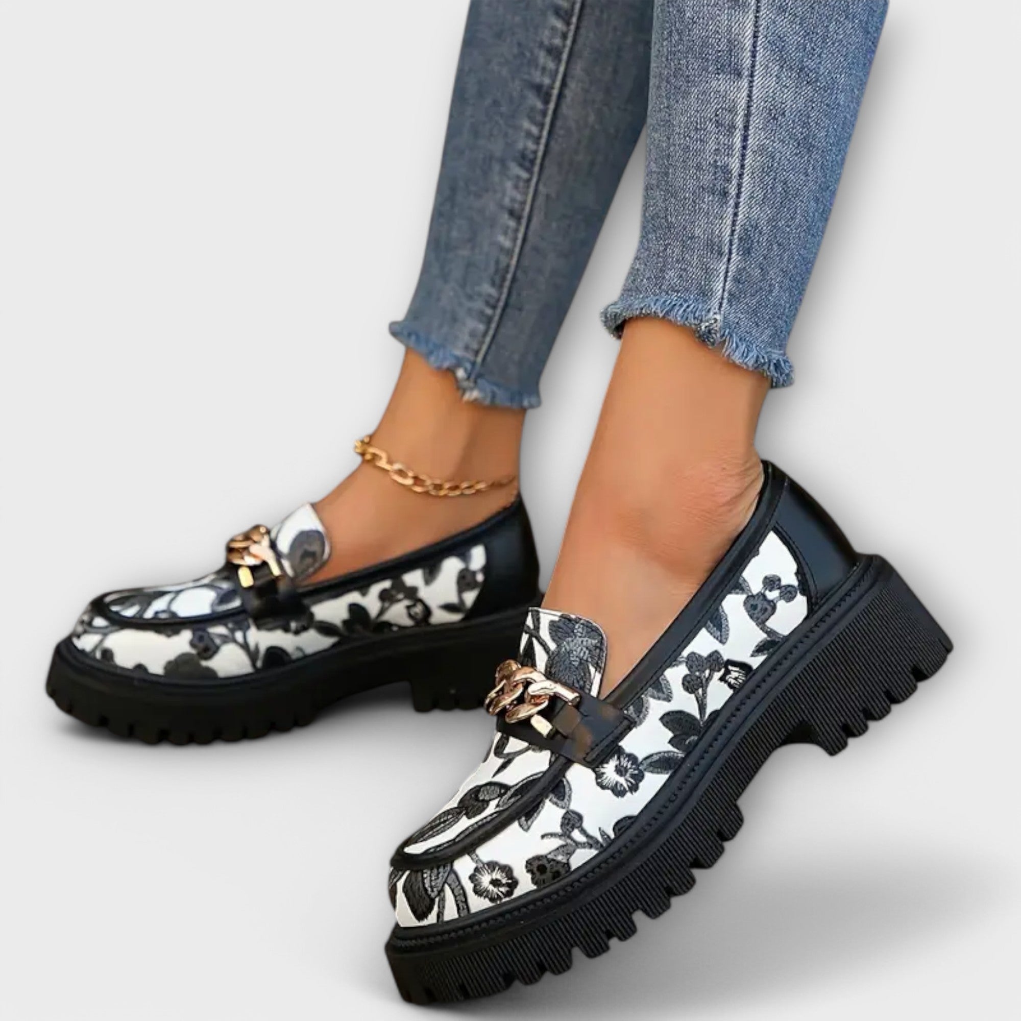 Sandra - Eleganckie Retro Mokasyny
