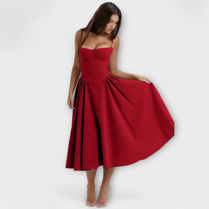 Rosalie - Wyrafinowana Sukienka Koronkowa bez Rękawów