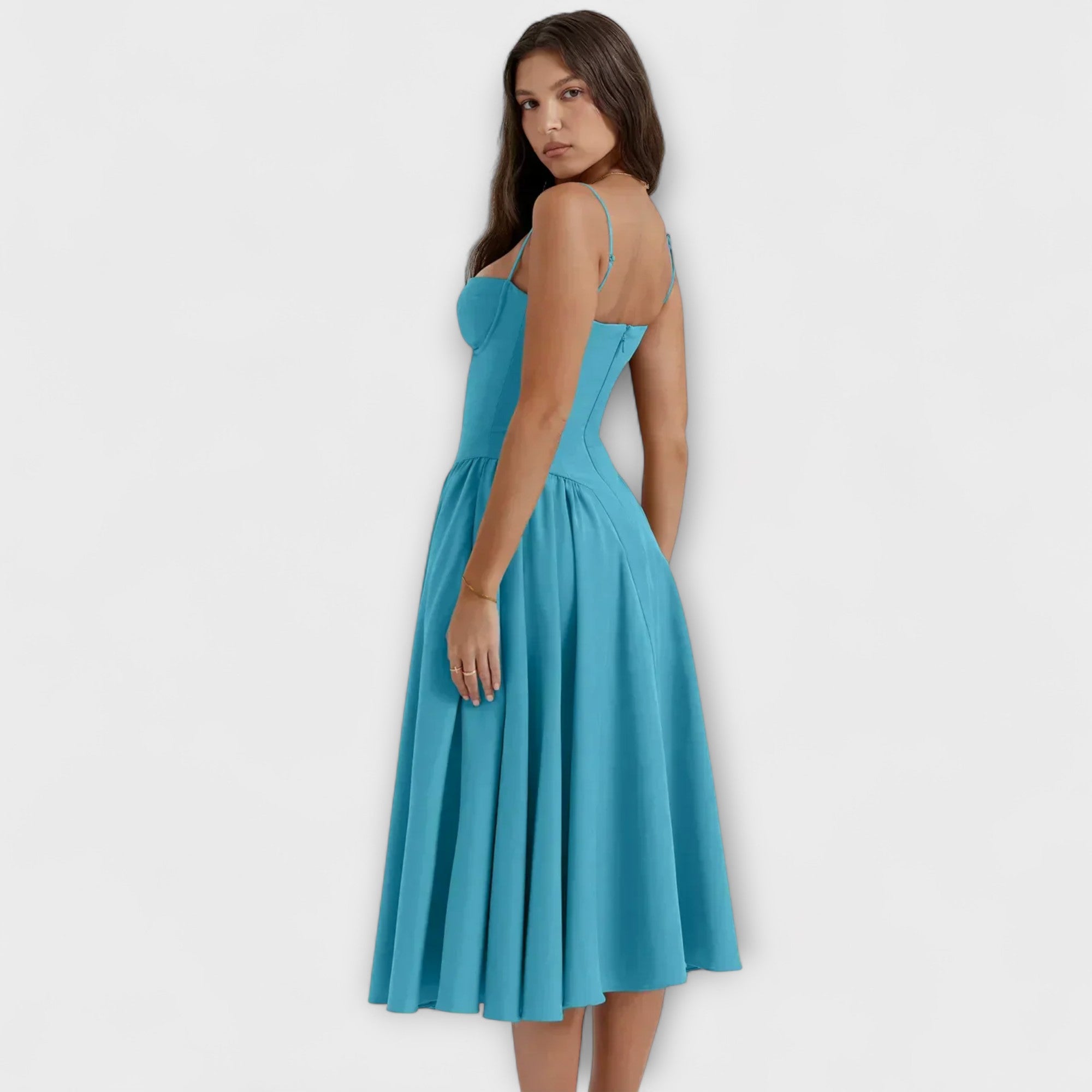 Rosalie - Wyrafinowana Sukienka Koronkowa bez Rękawów