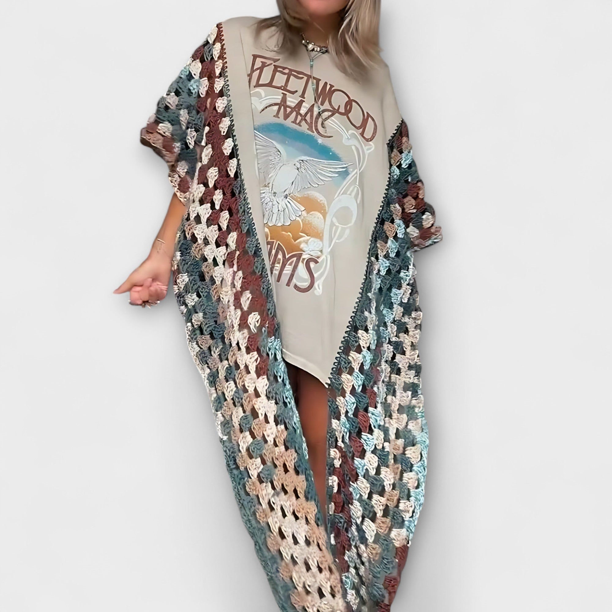 Molly - T-shirt z szydełkowym wzorem Cardina