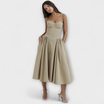 Rosalie - Wyrafinowana Sukienka Koronkowa bez Rękawów