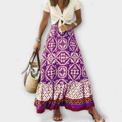 Dagmar - Letnia Spódnica z Wysokim Stanem dla Kobiet