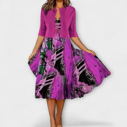 Sukienka midi z marynarką dla kobiet