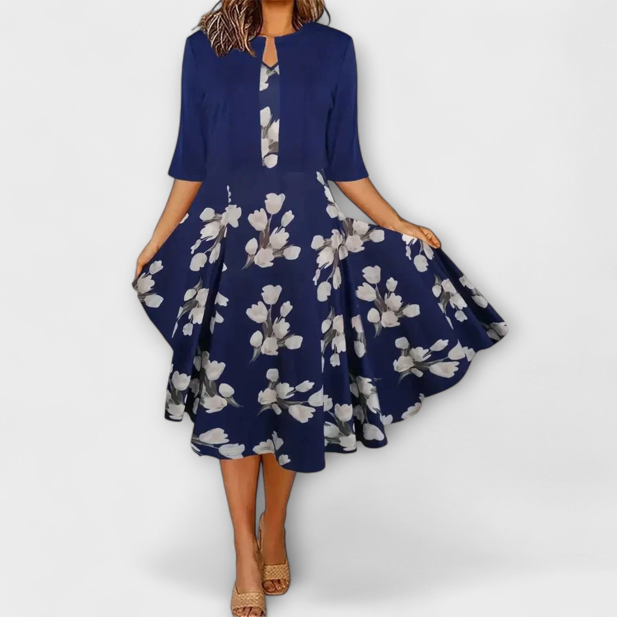 Sukienka midi z marynarką dla kobiet