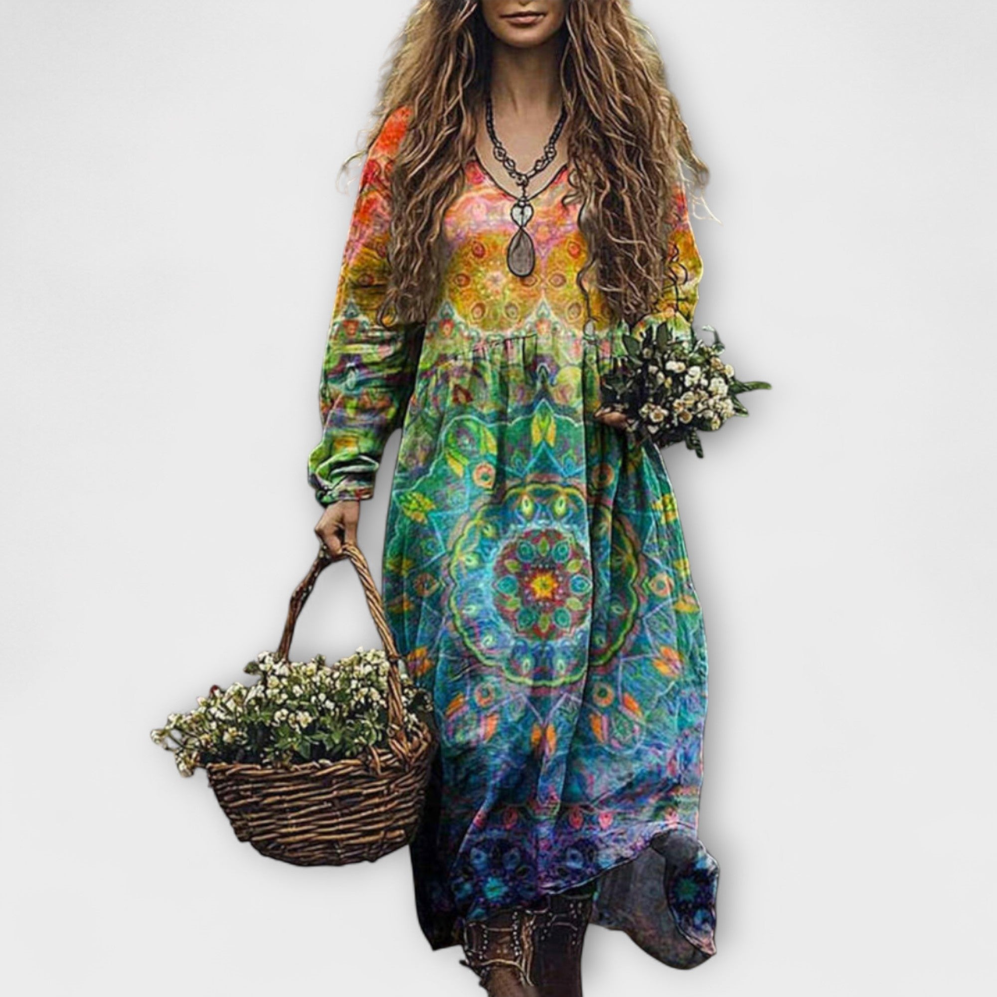 Juri - Sukienka z długim rękawem