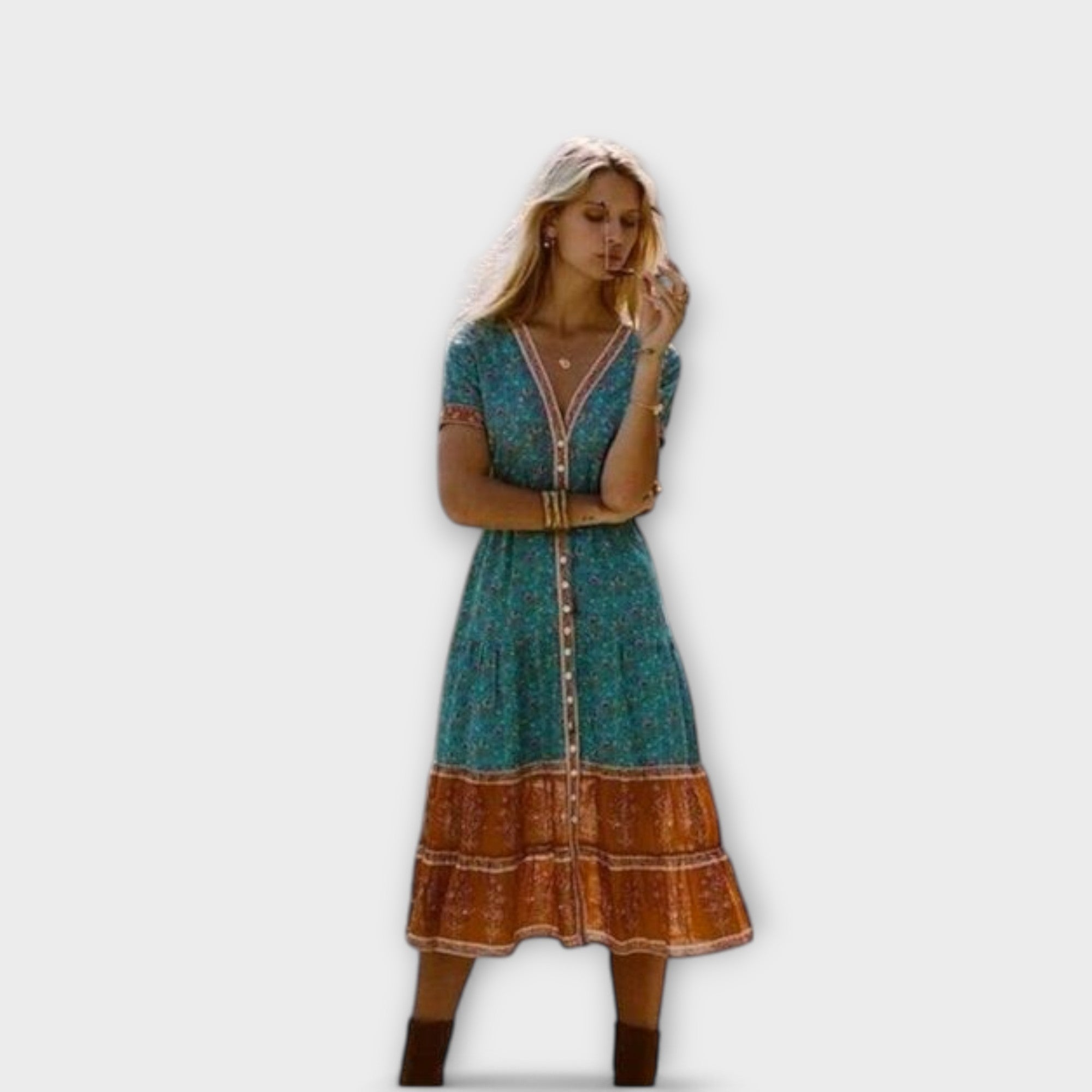 Ranya - Boho Midi Sukienka