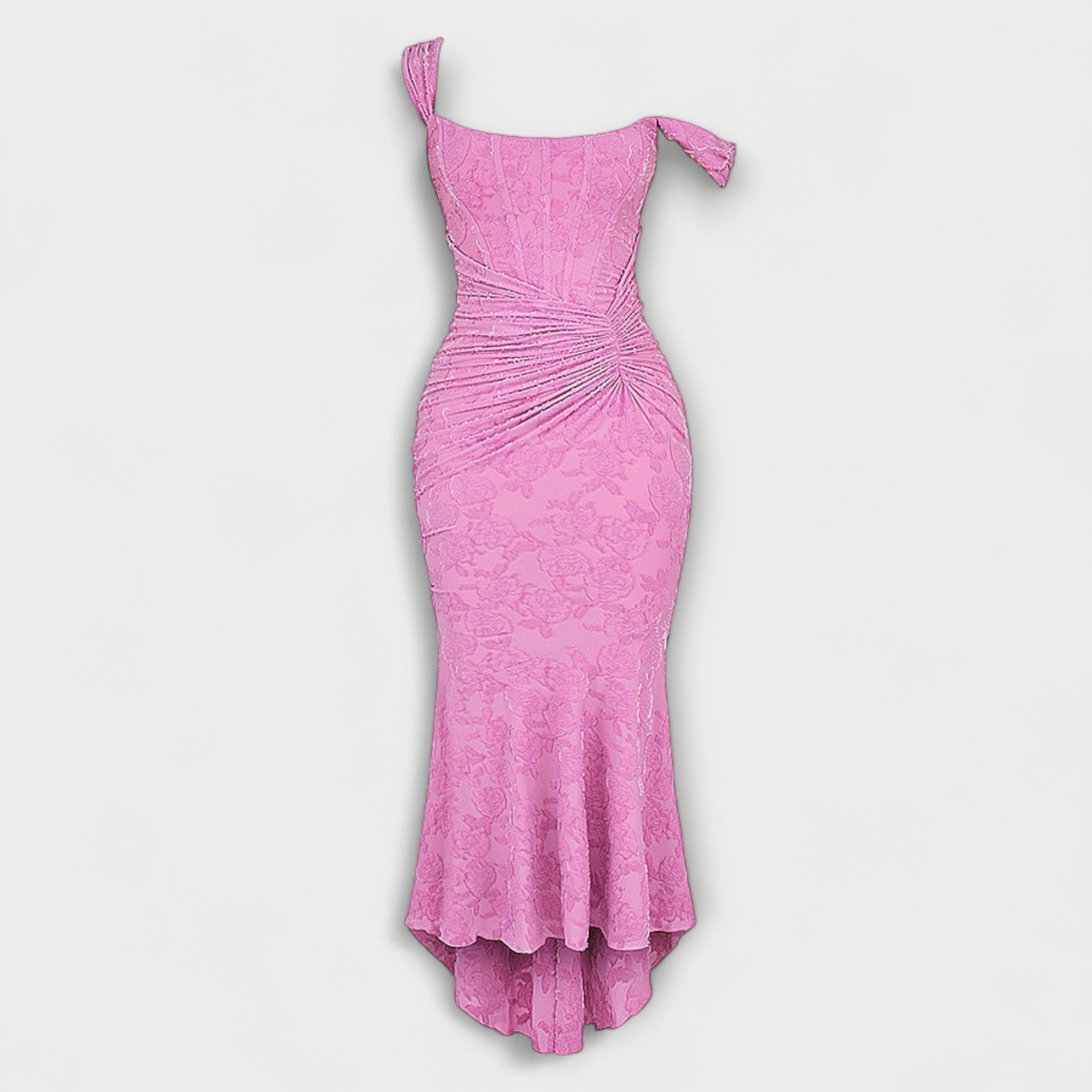 Renske - Długa sukienka z eleganckim i wyrafinowanym gorsetem