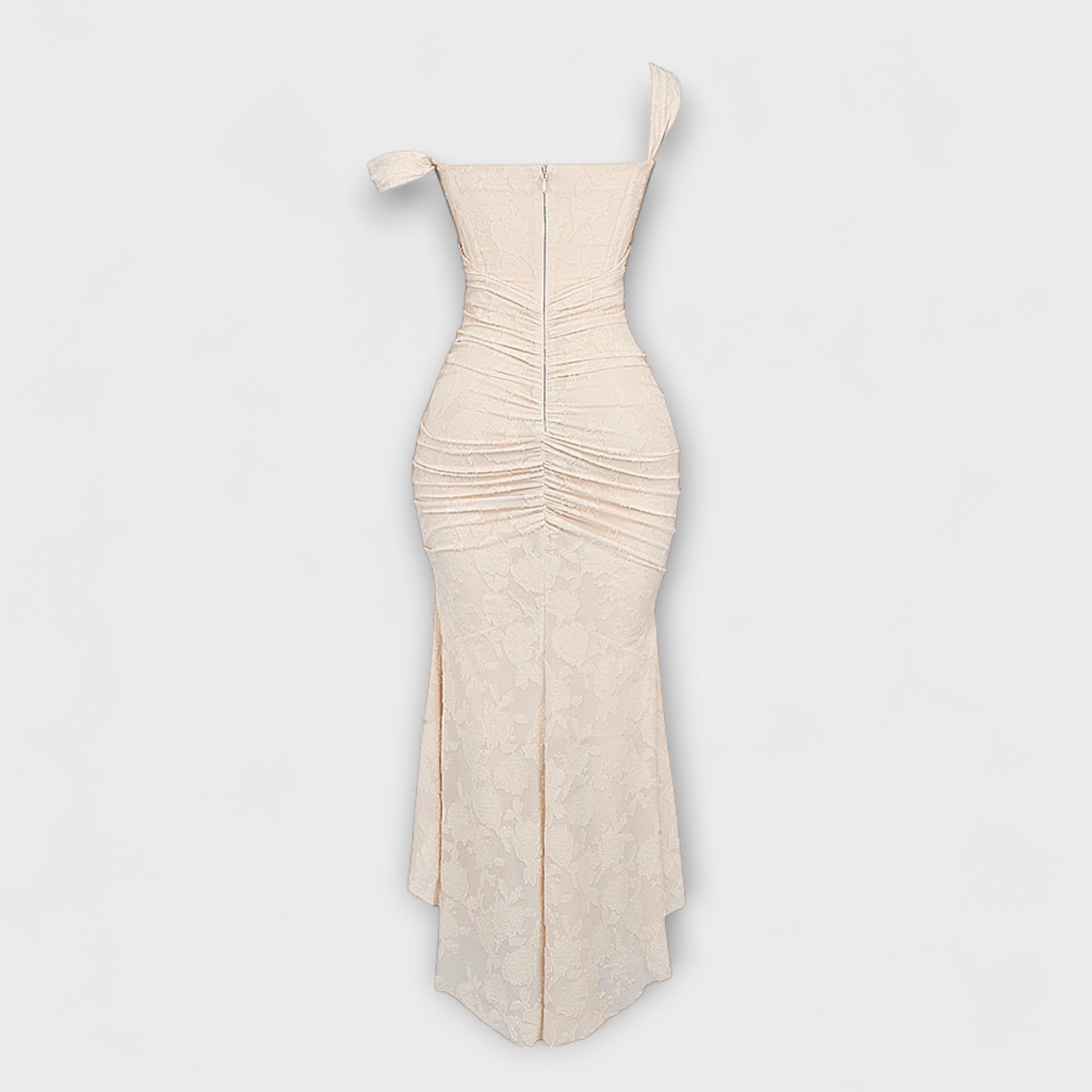 Renske - Długa sukienka z eleganckim i wyrafinowanym gorsetem